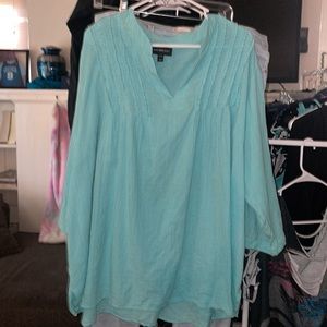 Lane Bryant light blue blouse